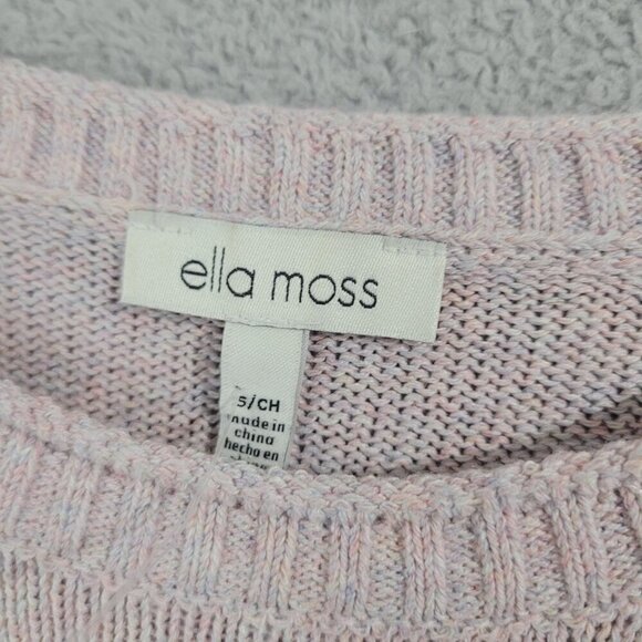 NWOT Ella Moss Womens Pink Gradient Striped Knit Sweater S 23CT - Picture 4 of 6